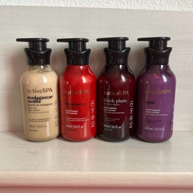 4x nativaSPA O Boticário Body Lotion