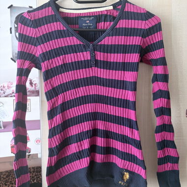 Vintage U.S. Polo Assn. gestreifter Pulli