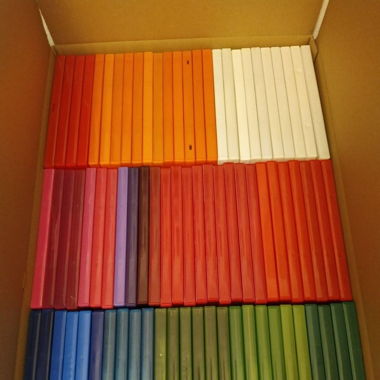 79 farbige DVD Leer Hüllen für Bluray Games discs 