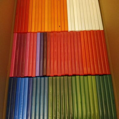 79 farbige DVD Leer Hüllen für Bluray Games discs 