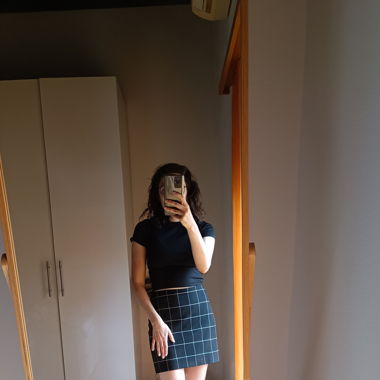 Black and white skirt