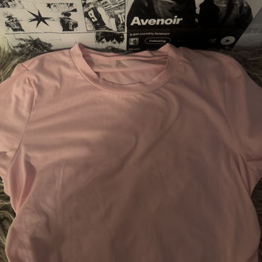 T-shirt Rosa con Girocollo