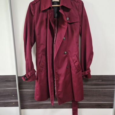 Trench bordeau