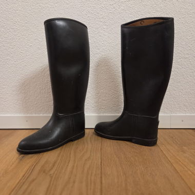 Bottes en caoutchouc noires, pointure 36/37