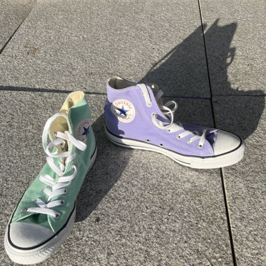 Converse Chucks lila-türkis