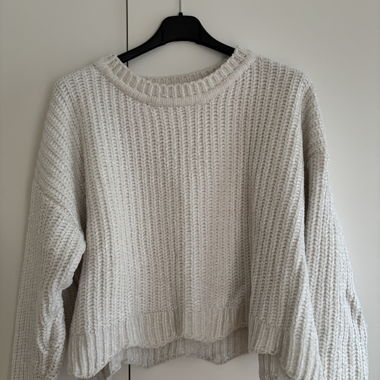 Maglione in maglia bianco