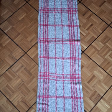 Echarpe douce gris-rose/Weicher Schal grau-rosa