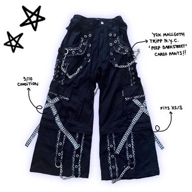 deadstock mall goth tripp nyc baggy cargo pants