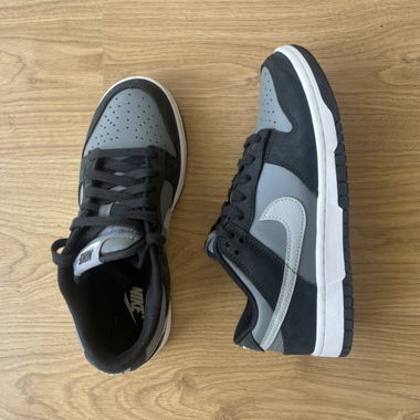 Grey and black Nike sneakers