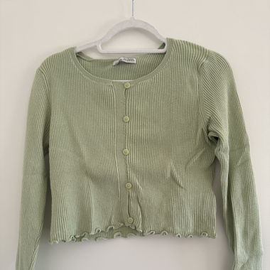 Pull à bouton effet jacket