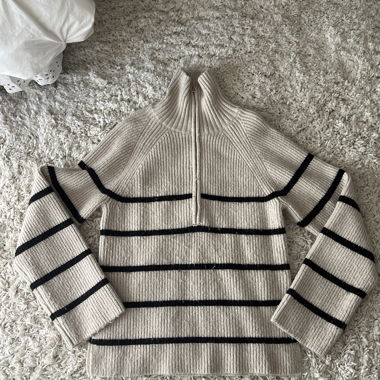 Strickpullover mit Reissverschluss