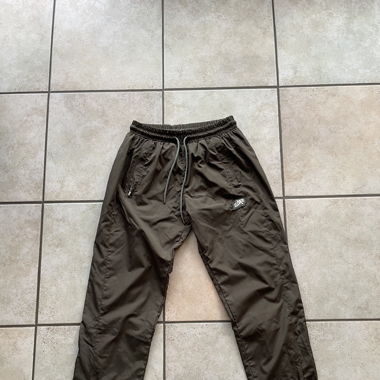 Olive Nylon trackpants - Elevate Clothing