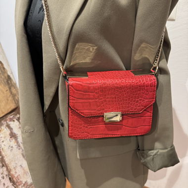 Red Zara shoulder bag