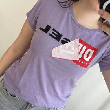 T-shirt Diesel Lilas