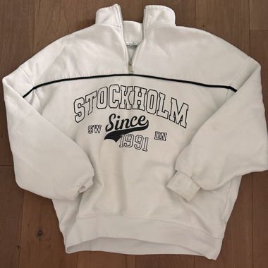 Sweat-shirt blanc Stockholm