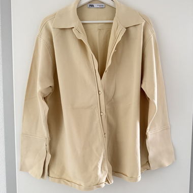 ZARA pastell Gelb Hemdjacke