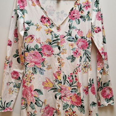 Floral Long-Sleeve Dress Size S
