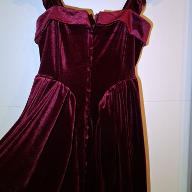 Rotes Samtkleid