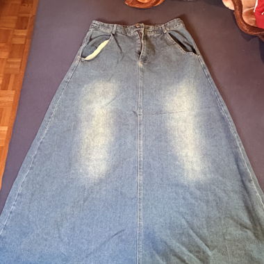 Gonna lunga in denim