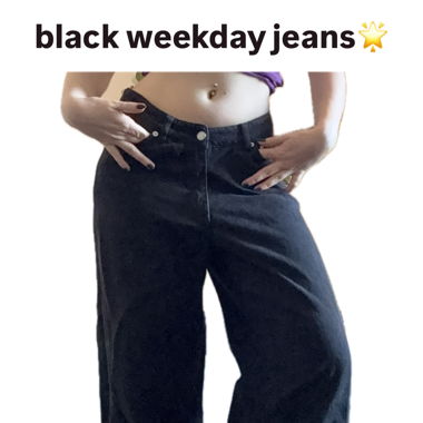 Jeans Weekday noirs