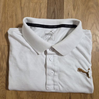 Polo Puma blanc, homme, taille S, en parfait état