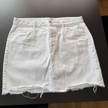 White Jeans Skirt by ONLY