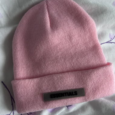 essentials fear of god bonnet rose