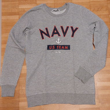 Grauer Navy Sweatshirt