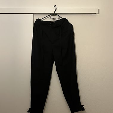 Black Fabric Pants