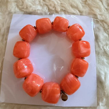 Coral Bead Bracelet