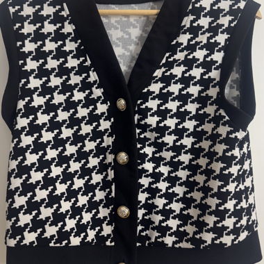 Gilet / Nero-Bianco