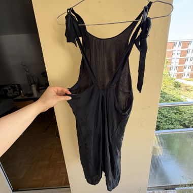Black Cupro Summer Dress