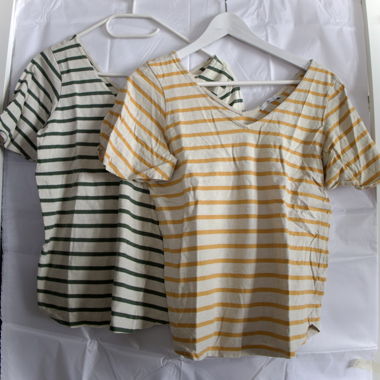 gestreiftes T-Shirt Set