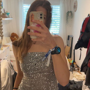Silver Sequin Top MOTEL