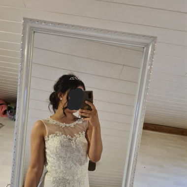 Brautkleid mit Spitze
