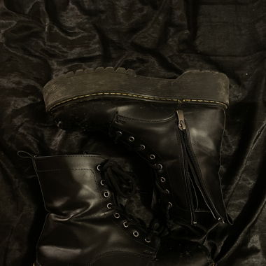 black boots