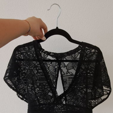 Spitzen-Crop-Top