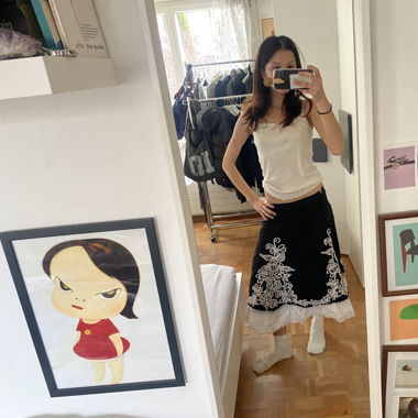 vintage midi skirt