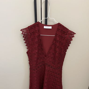 Sandro burgundy dress