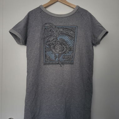 Shirtkleid grau