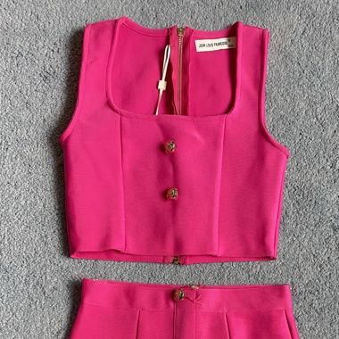 Pink chanel style set 
