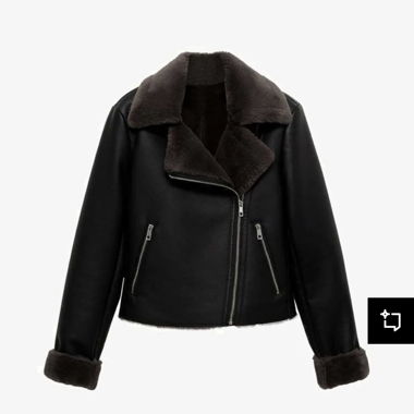 Giacca in similpelle Mango