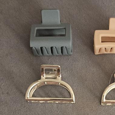 4 haarclips klein