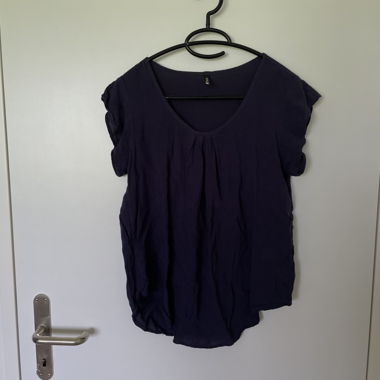 FREE SHIPPING Dunkelblaue Bluse Grösse S