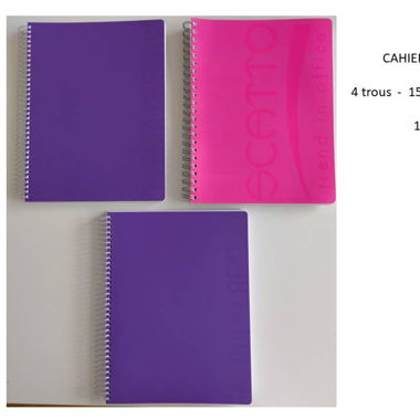 CAHIER A SPIRALE A4