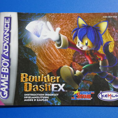Boulder Dash EX Manual - Game Boy Advance / R12081