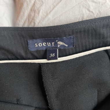 Pantaloni a gamba larga Soeur neri EU 38