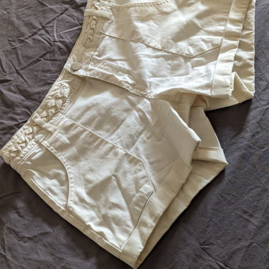 Short blanc VILA en denim