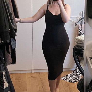 Abito midi nero
