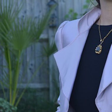 Designer Seidenblazer von Giorgio Armani in Lila